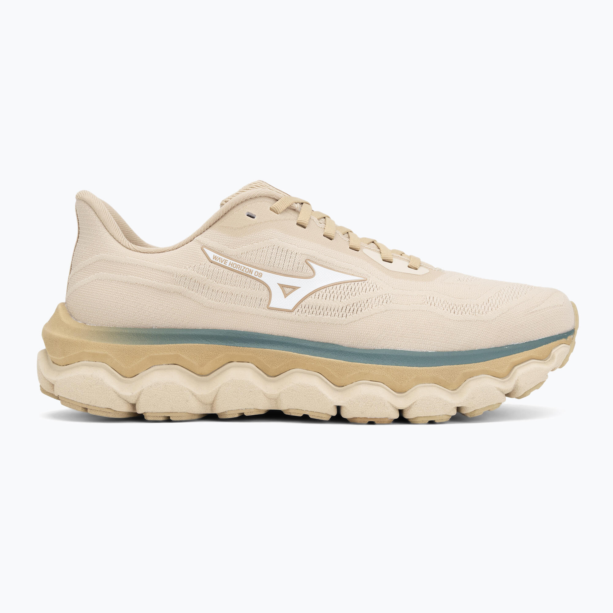 Buty do biegania męskie Mizuno Wave Horizon 9 pale khaki/white/curds&whey 2/7