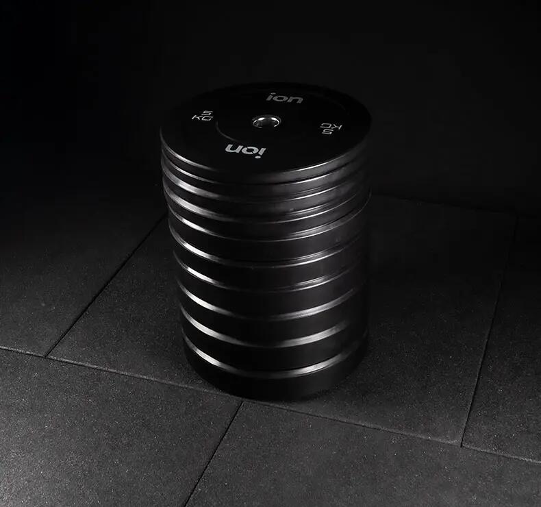 Set de Disques Olympiques Bumper  Noir - 150kg 3/5