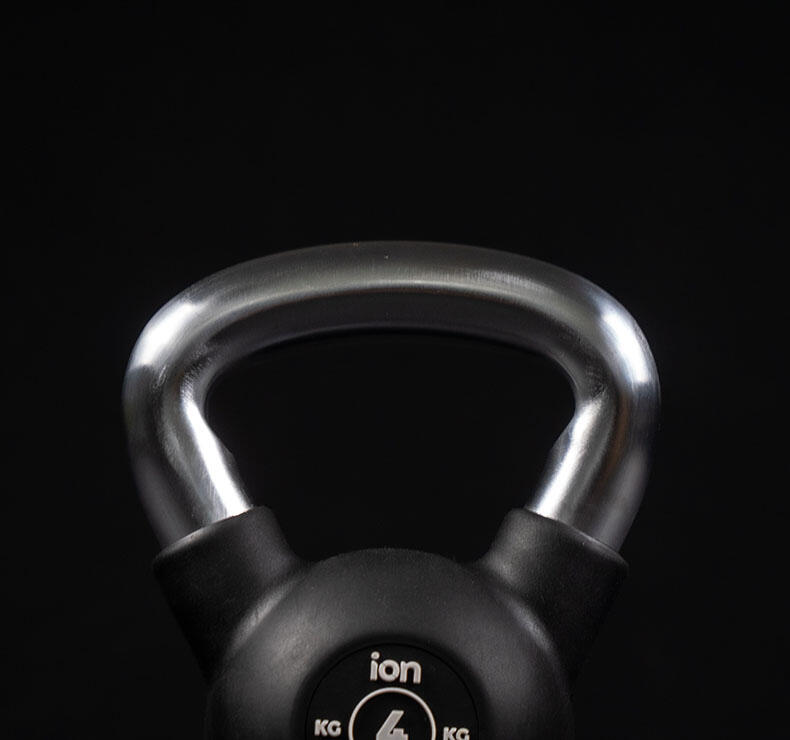 Kettlebell  revêtu de caoutchouc - 4kg 3/4