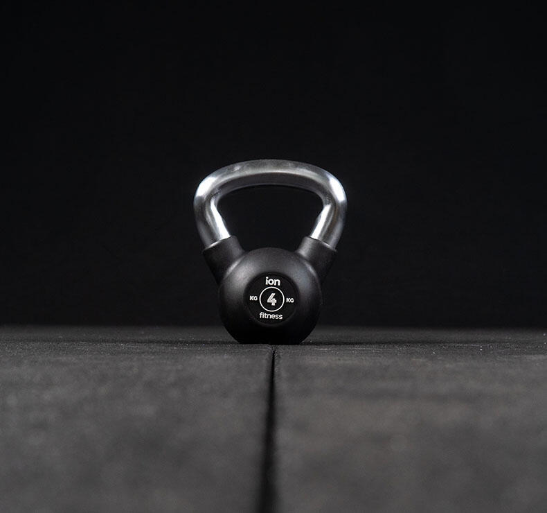 Kettlebell  revêtu de caoutchouc - 4kg 2/4