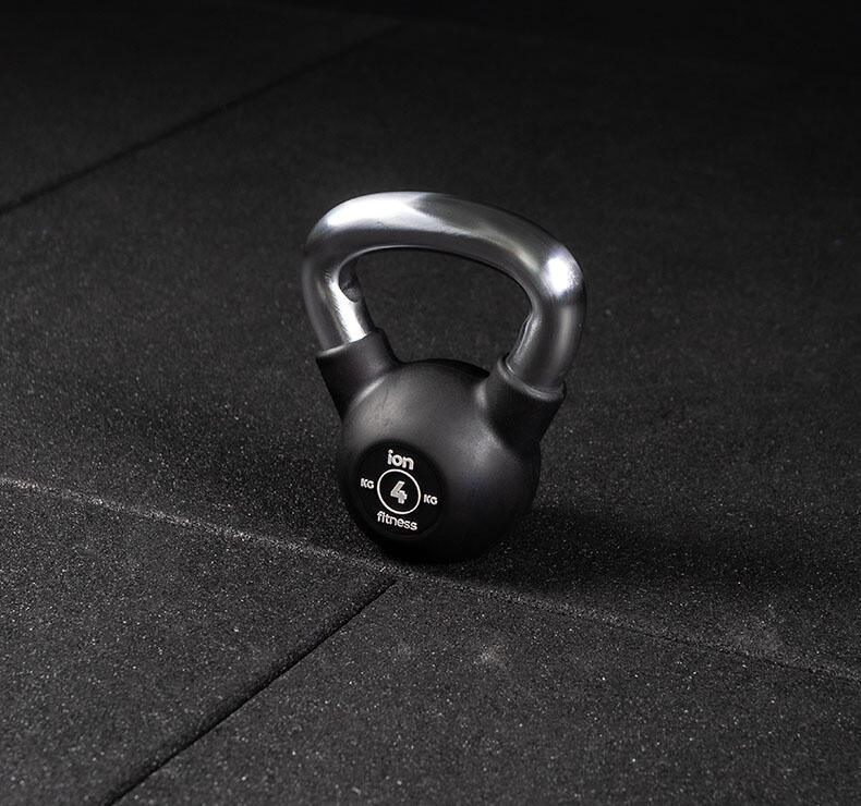 Kettlebell  revêtu de caoutchouc - 4kg 4/4