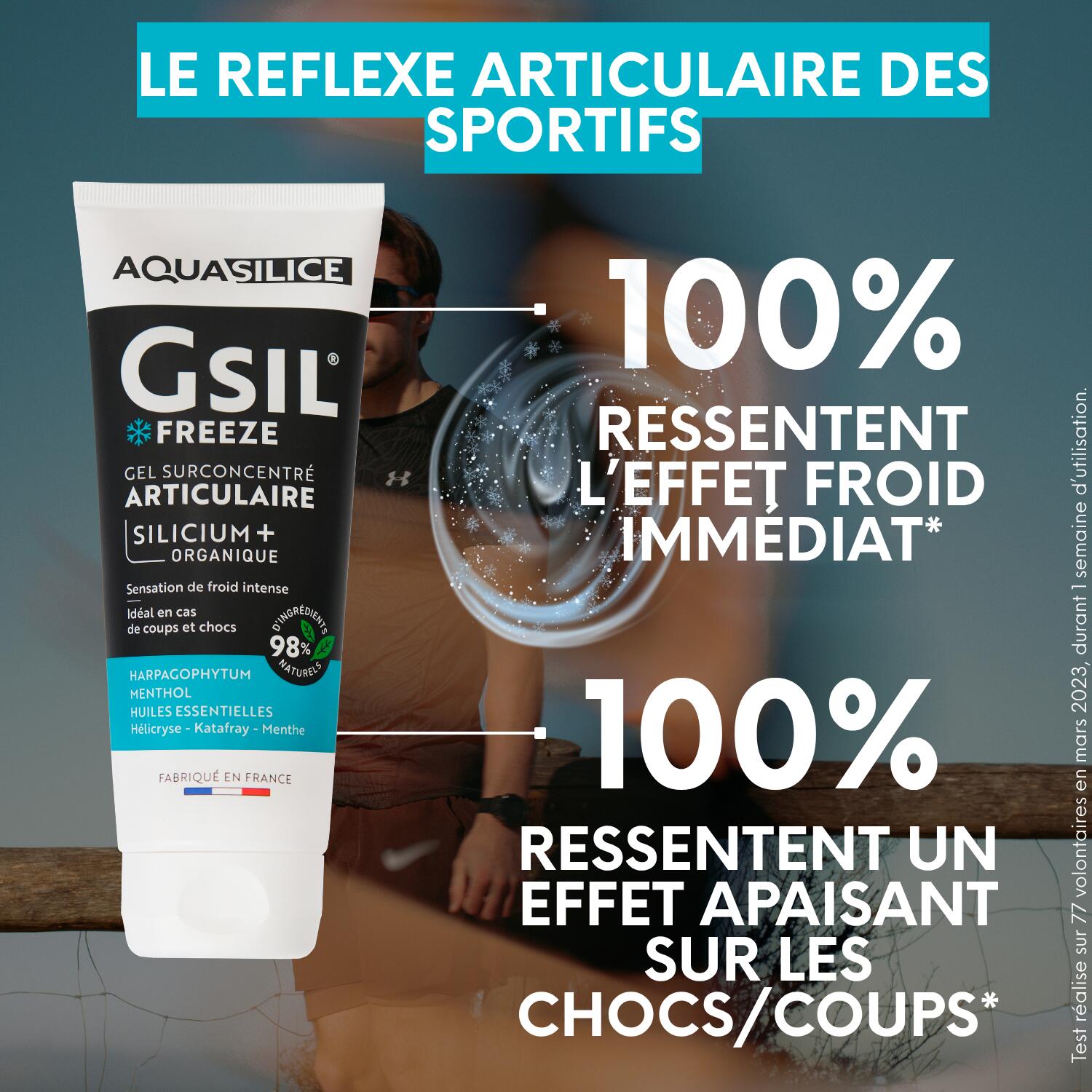 Gel froid récupération sportive – muscles et articulations – effet cryo 3/7