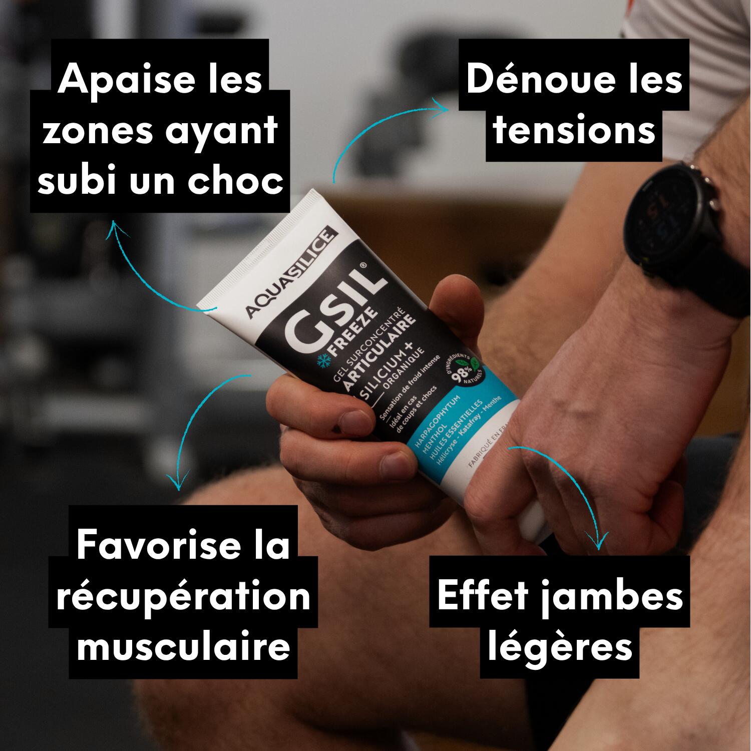Gel froid récupération sportive – muscles et articulations – effet cryo 2/7