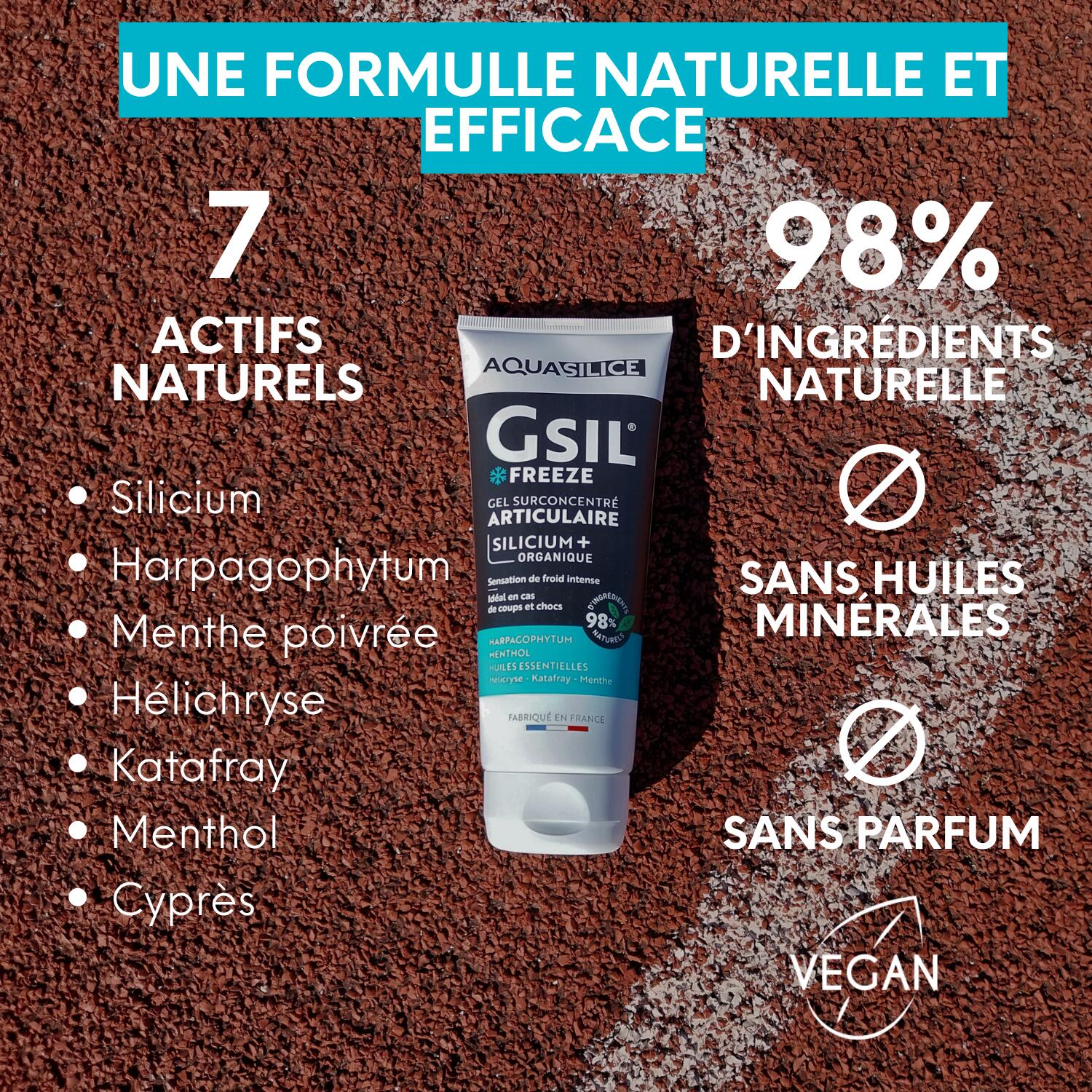 Gel froid récupération sportive – muscles et articulations – effet cryo 5/7