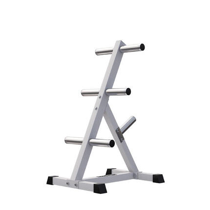 RACK DE RANGEMENT 4 NIVEAUX NOIR POUR DISQUES OLYMPIQUES 50/51M | MUSCULATION