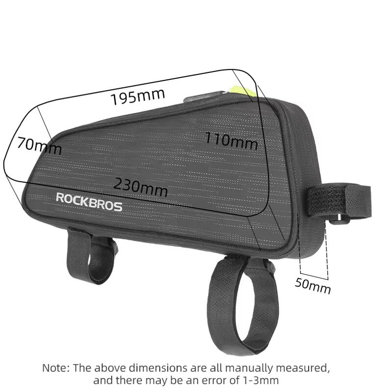 Sakwa, torba rowerowa  na ramę ROCKBROS (301800450001) wodoodporna 5/6