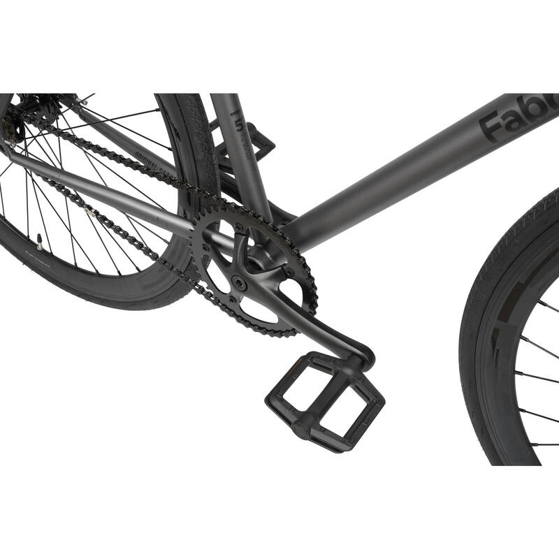 Original - Bicicletă fixie Hi-Ten oțel 28". Graphite