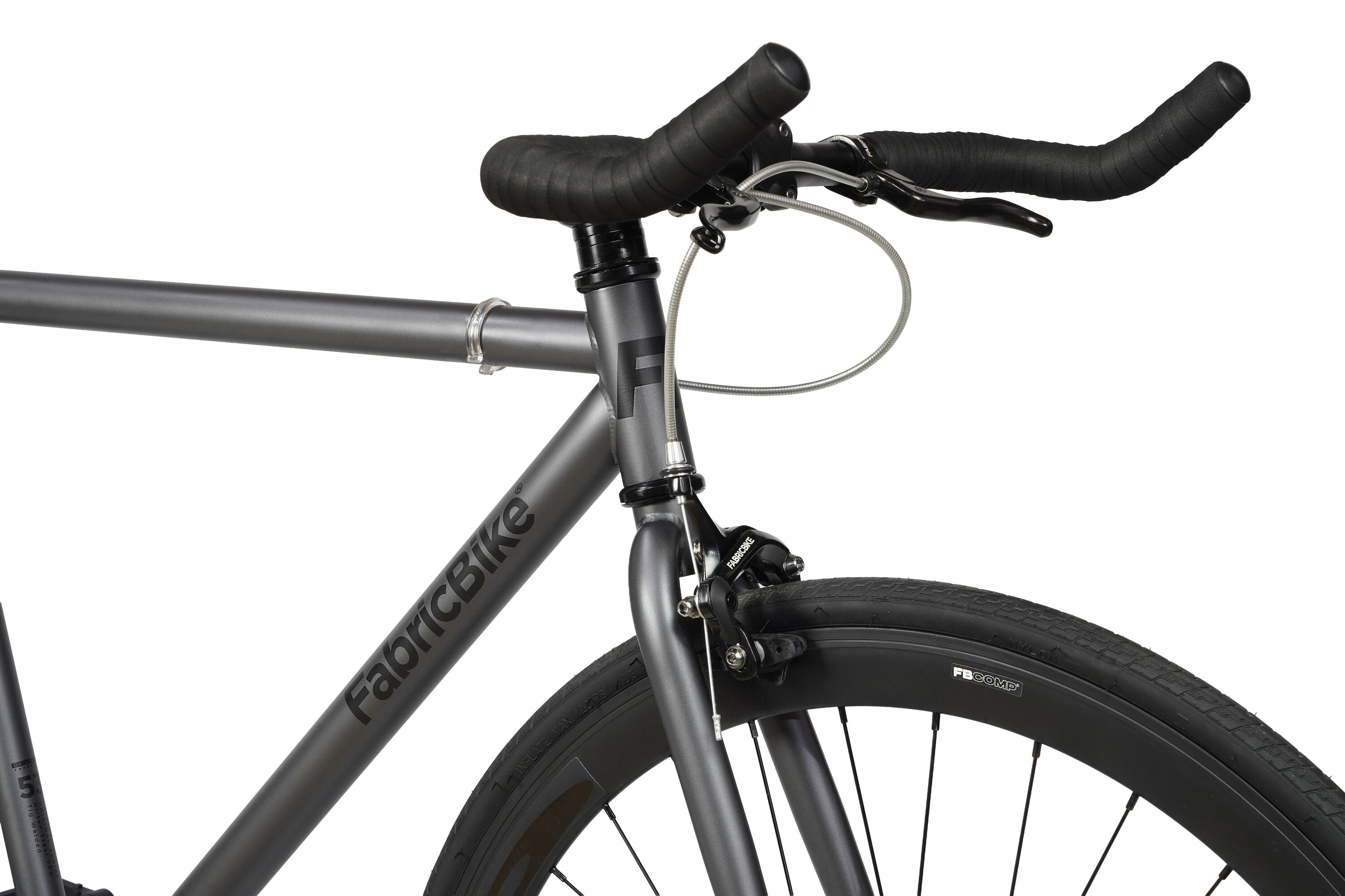 Vélo Fixie Original Hi-Ten Acier 28" - Graphite 3/7