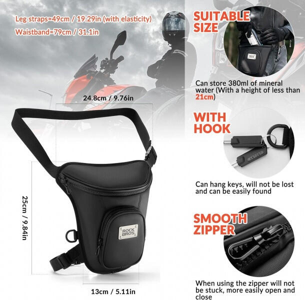 Sakwa, torba motocyklowa na udo ROCKBROS (30170011001) 2 litry 2/5