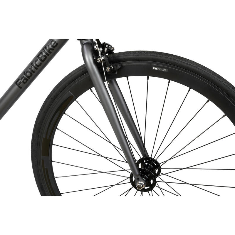 Original - Bicicletă fixie Hi-Ten oțel 28". Graphite