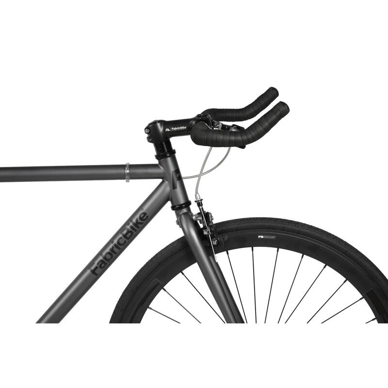 Original - Bicicletă fixie Hi-Ten oțel 28". Graphite