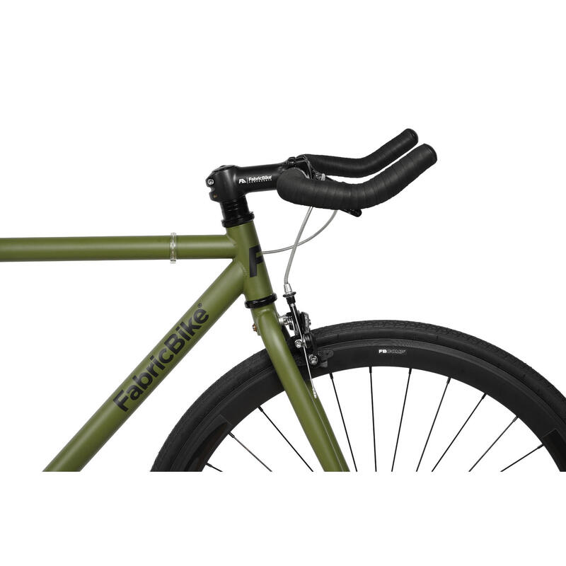 Original - Bicicletă fixie Hi-Ten oțel 28". Cayman Green