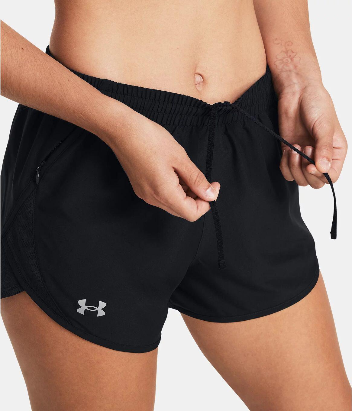 Short Under Armour Fly-By 3 Noir Femme 3/7