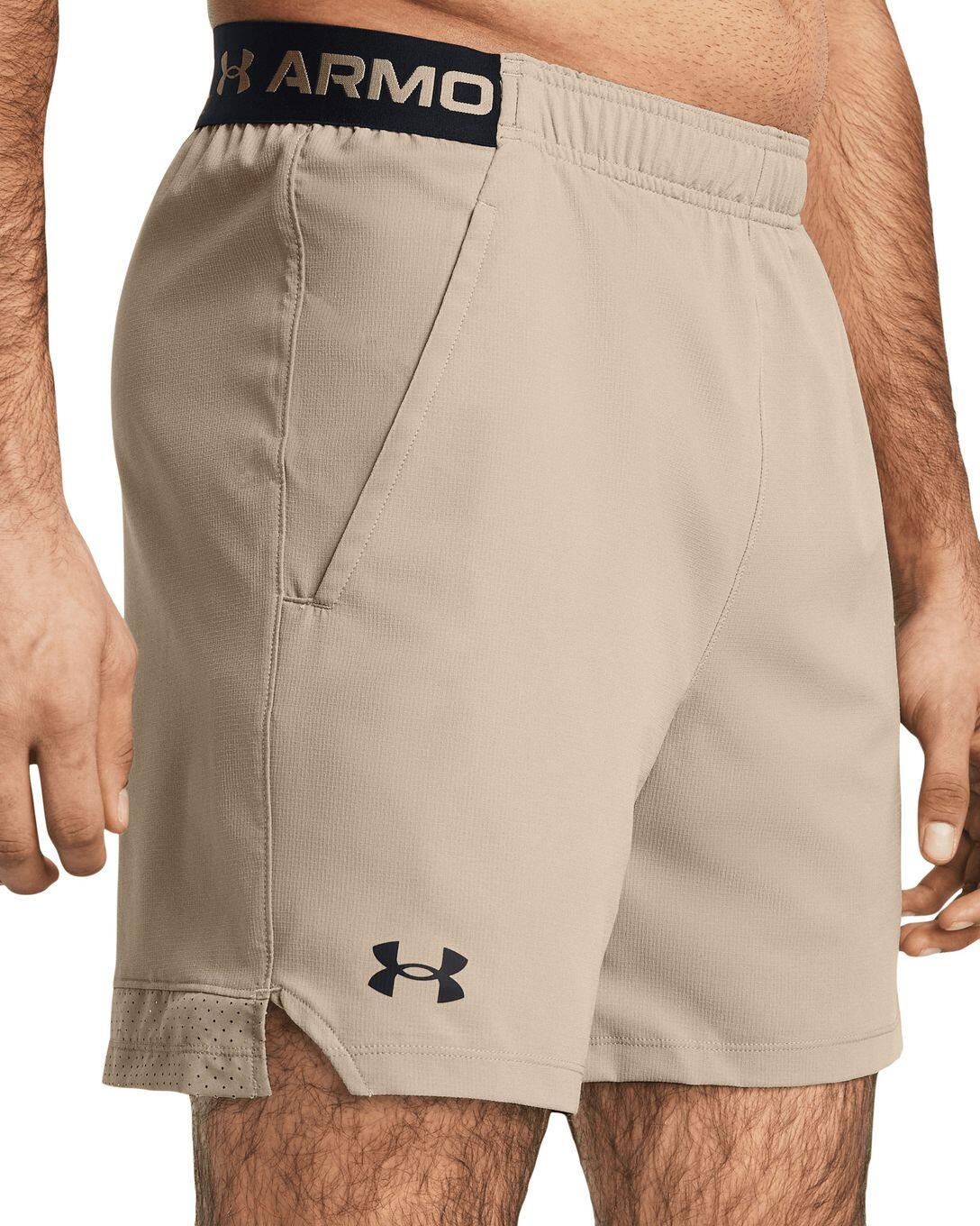 Heren Under Armour Vanish 6in Beige Korte Broek 3/6