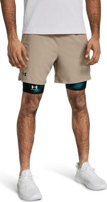 Heren under armour vanish 6in beige korte broek