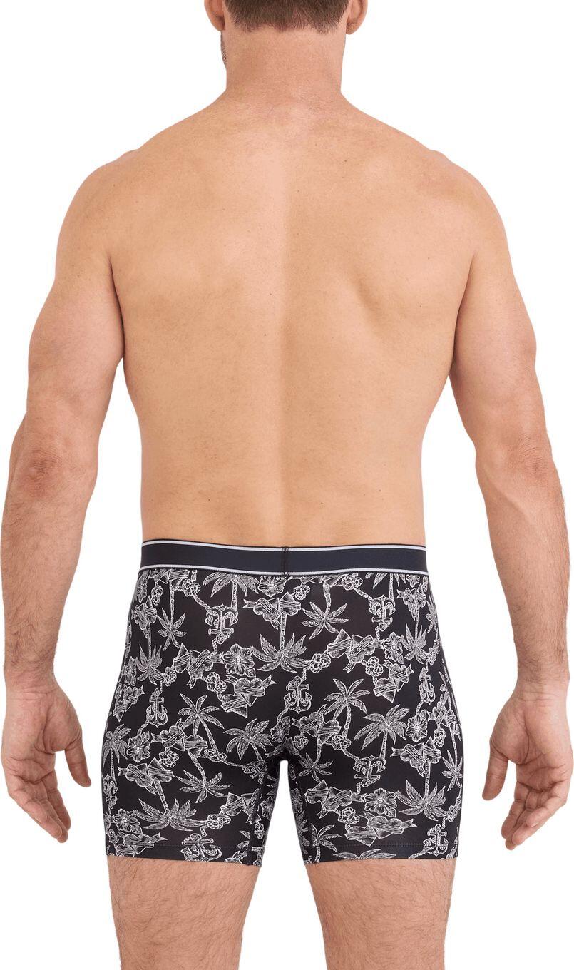 Boxer Saxx Daytripper Comfort Stretch Brief Nero/Grigio Uomo 3/4