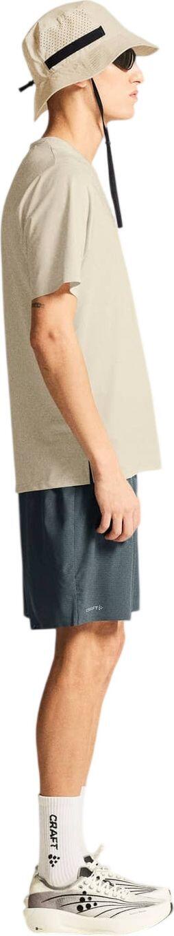 Camisola de manga curta Craft Pro Trail bege para homem 5/7