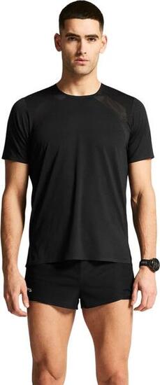 Craft Race Day T-shirt met korte mouwen, zwart, heren
