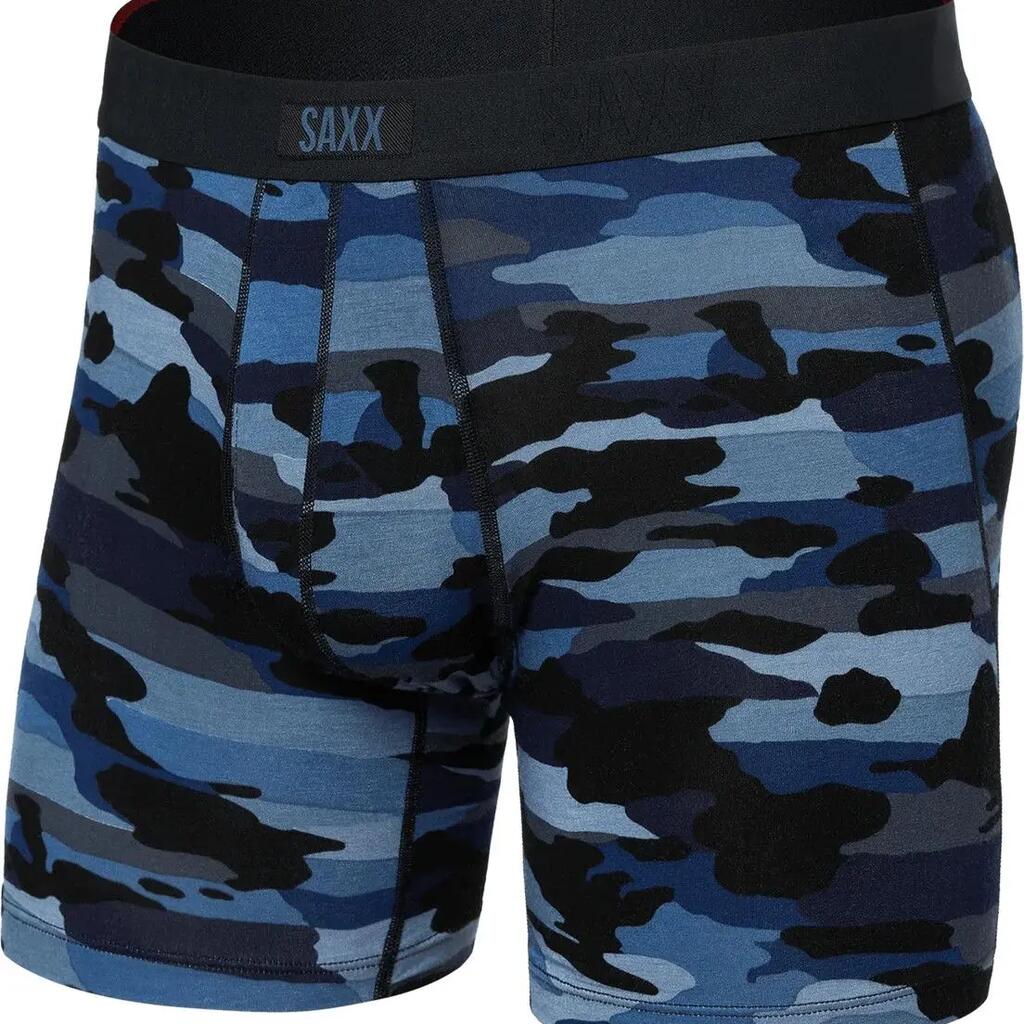 Boxer SAXX Vibe Xtra Camo Blue Homme