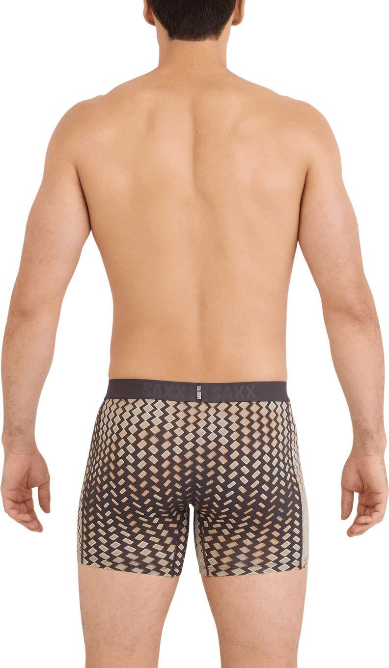 Boxer Saxx Smooth Flex Light Compression Grigio/Giallo Uomo 3/4