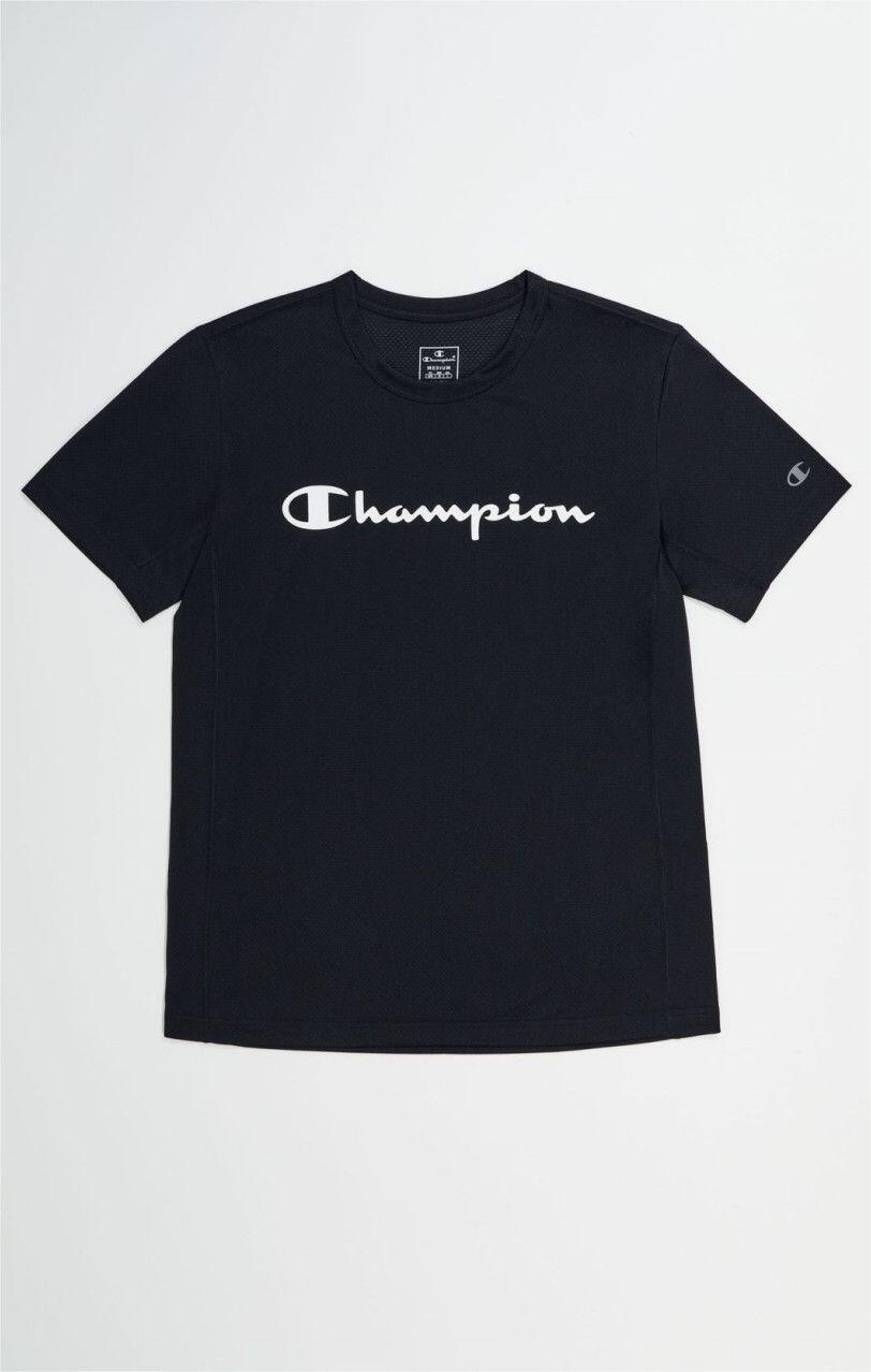 Champion Micro Mesh Short Sleeve Shirt Black 5/5