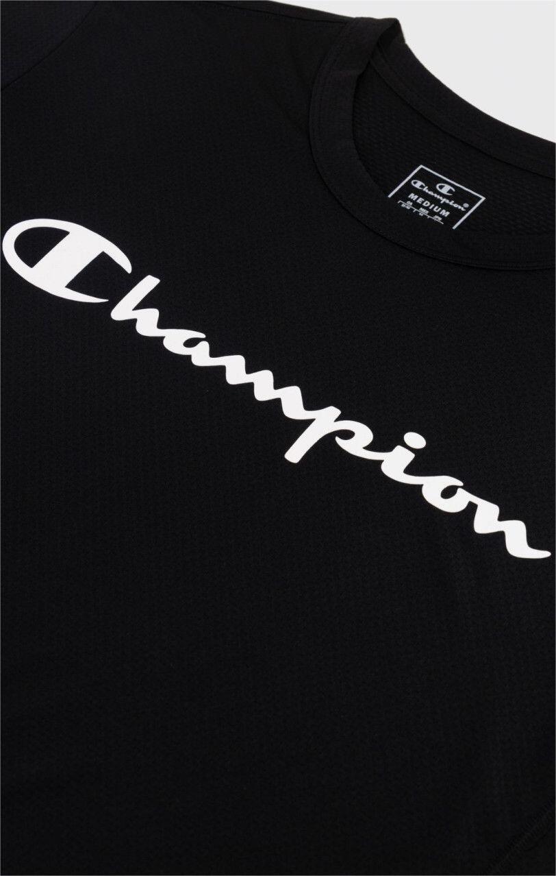 Champion Micro Mesh Short Sleeve Shirt Black 4/5