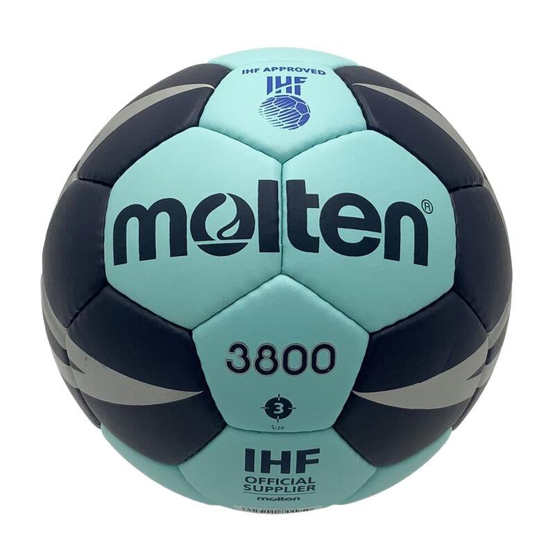 Pachet 6 mingi handbal Molten H3X3800, mărime 3, aprobat IHF +geantă transport