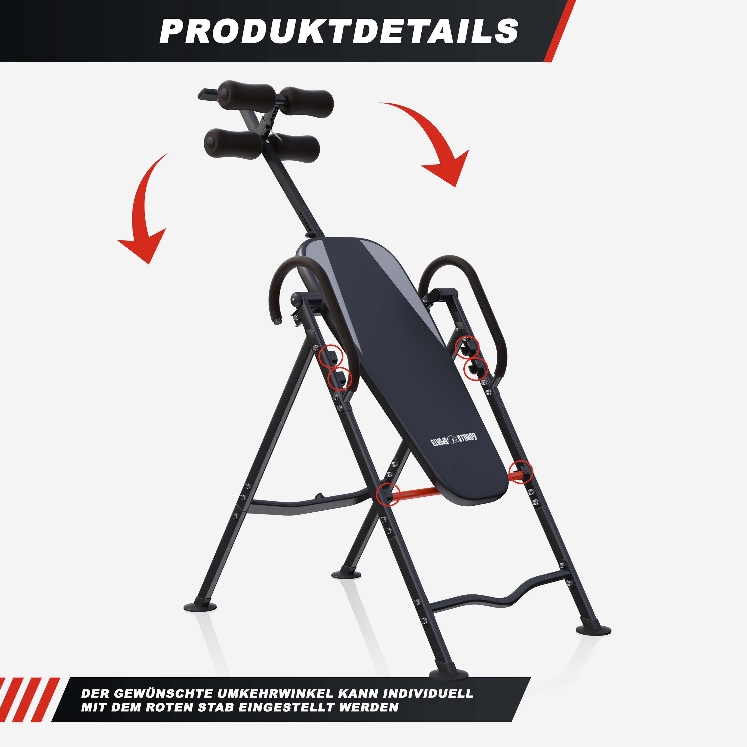 TABLE D'INVERSION POUR LE DOS | FITNESS ET MUSCULATION 2/7