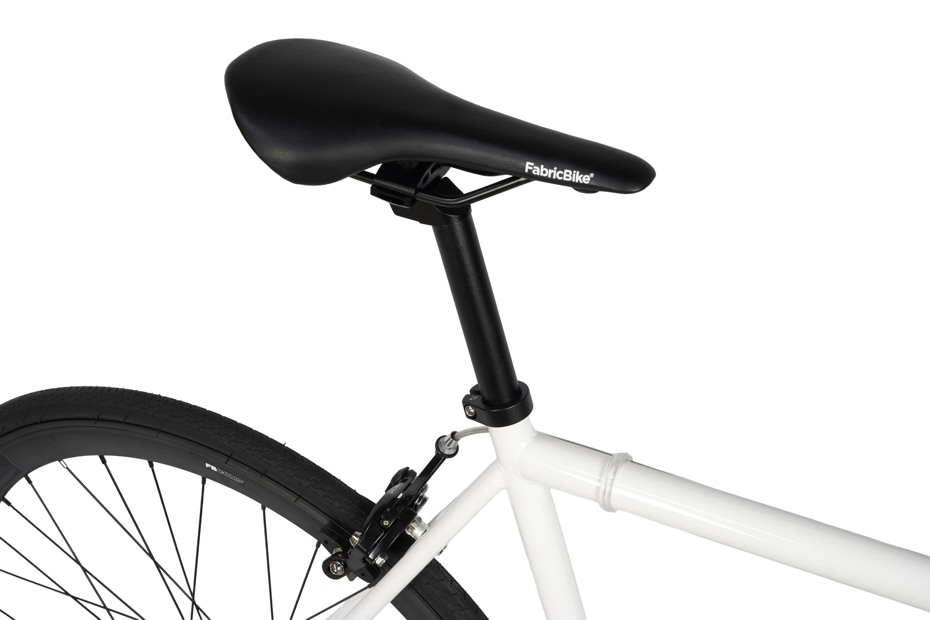 Vélo Fixie Original Hi-Ten Acier 28" - White & Black 6/7