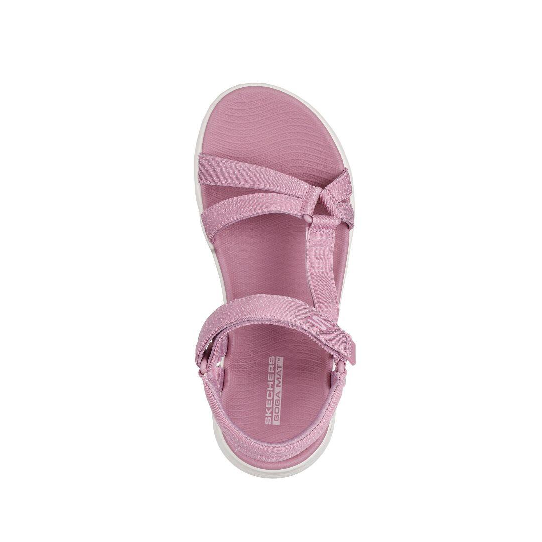 Sandales Skechers Modèle Go Walk Flex Sandal Couleur Rose 3/4