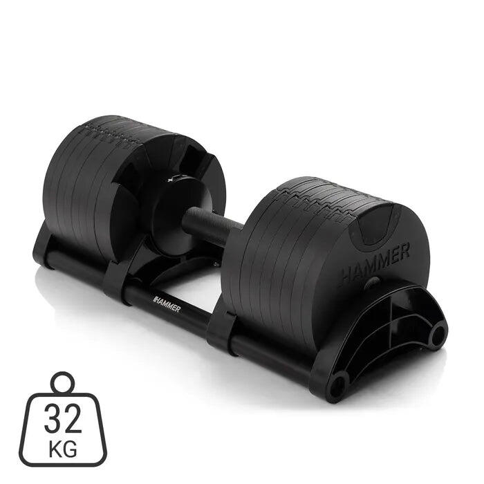 Set mancuernas SMARTLOCK II 2x20kg y soporte Hammer 7/8