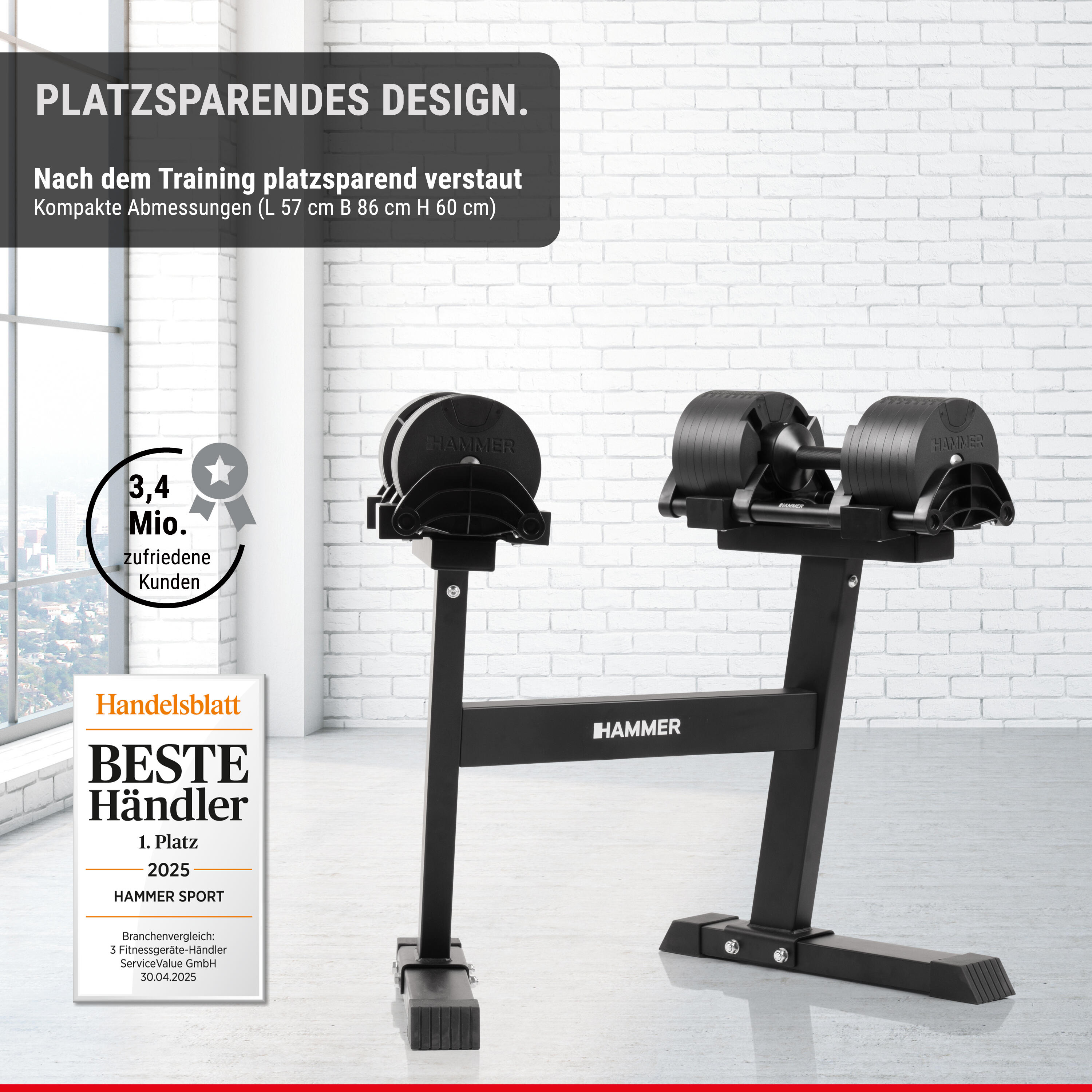 Hantel-Set Smartlock (64 kg) 6/9