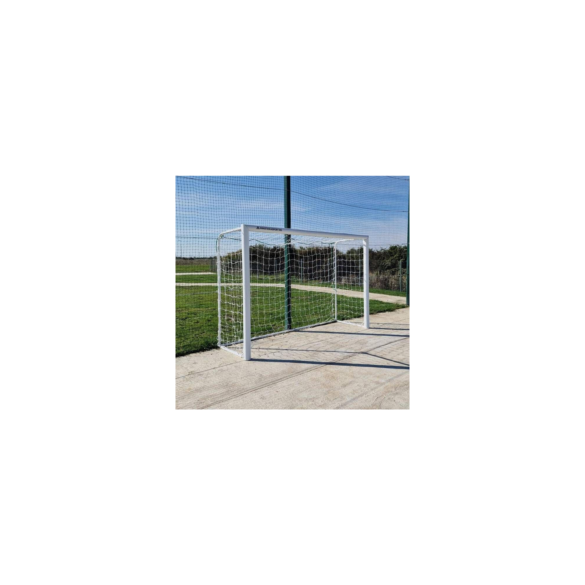 Poarta fotbal 3x2m mobila, aluminiu profil 120x100 mm, spate otel