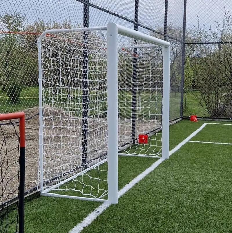Poarta fotbal 3x2m mobila, aluminiu profil 120x100 mm, spate otel 5/15