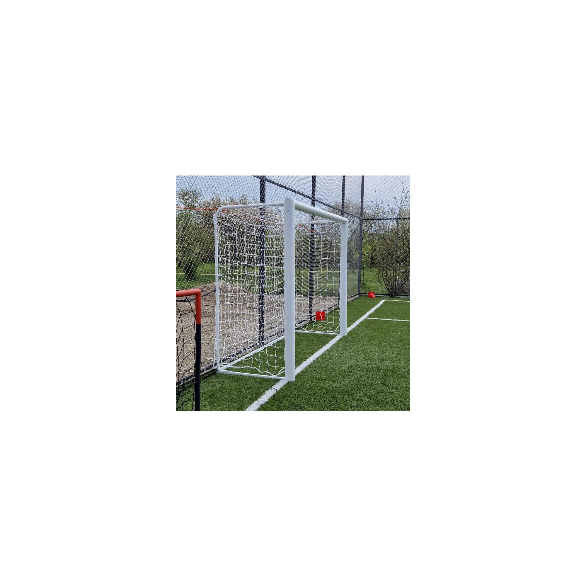 Poarta fotbal 3x2m mobila, aluminiu profil 120x100 mm, spate otel