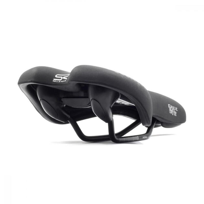 Șa de bicicletă Unisex Fit Foam Athletic Negru
