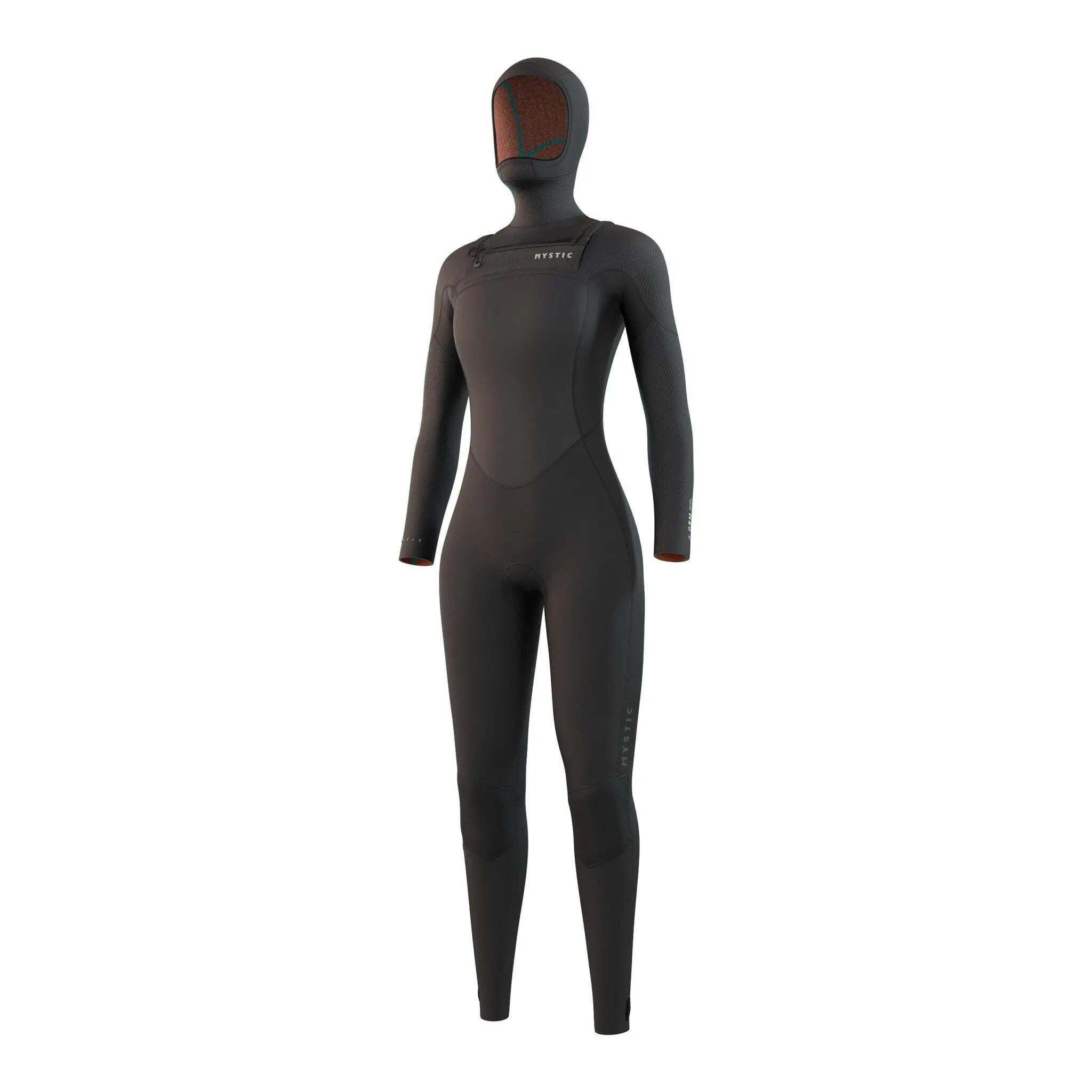 MYSTIC Gem Hooded Wetsuit 6/4/3 DF Zwart 6/7
