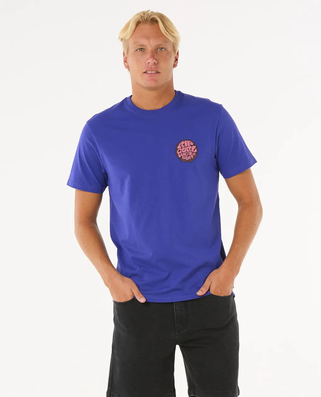 Rip Curl Wettie Passage Icon Tee - Wild Berry 6/7