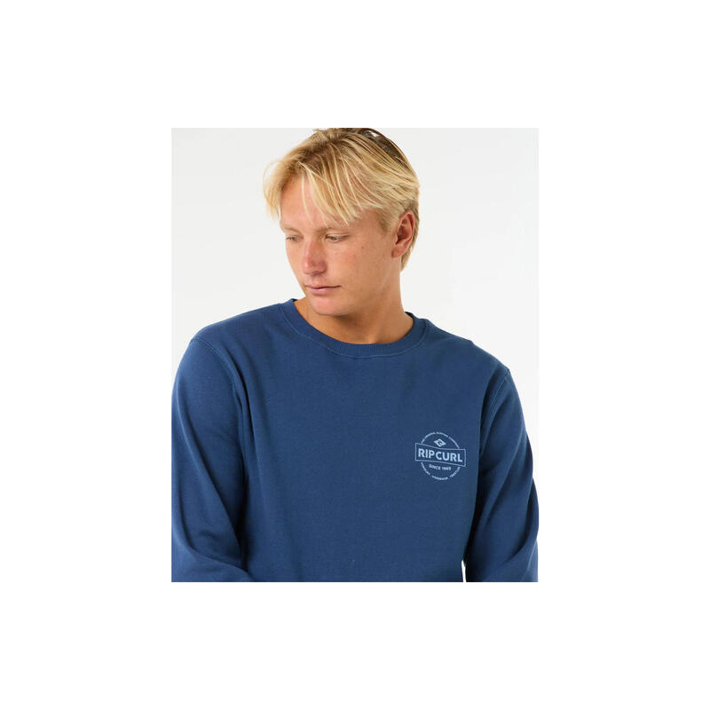 Rip Curl Stapler Crew - Washed Navy
