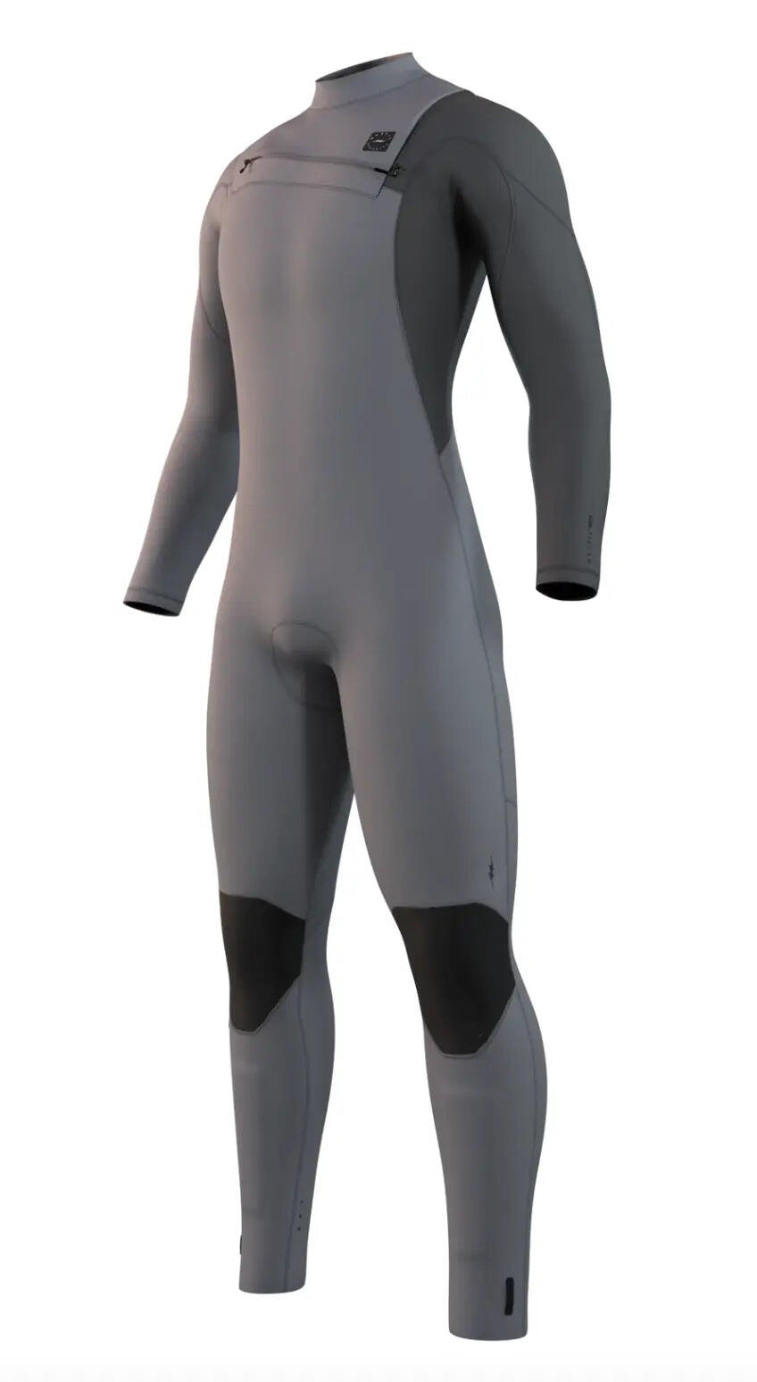 MYSTIC Marshall Wetsuit Licht Grijs 3/2mm Frontzip 5/7
