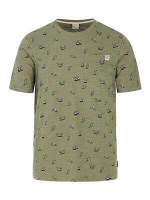 Protest prtelston t-shirt - artichoke green