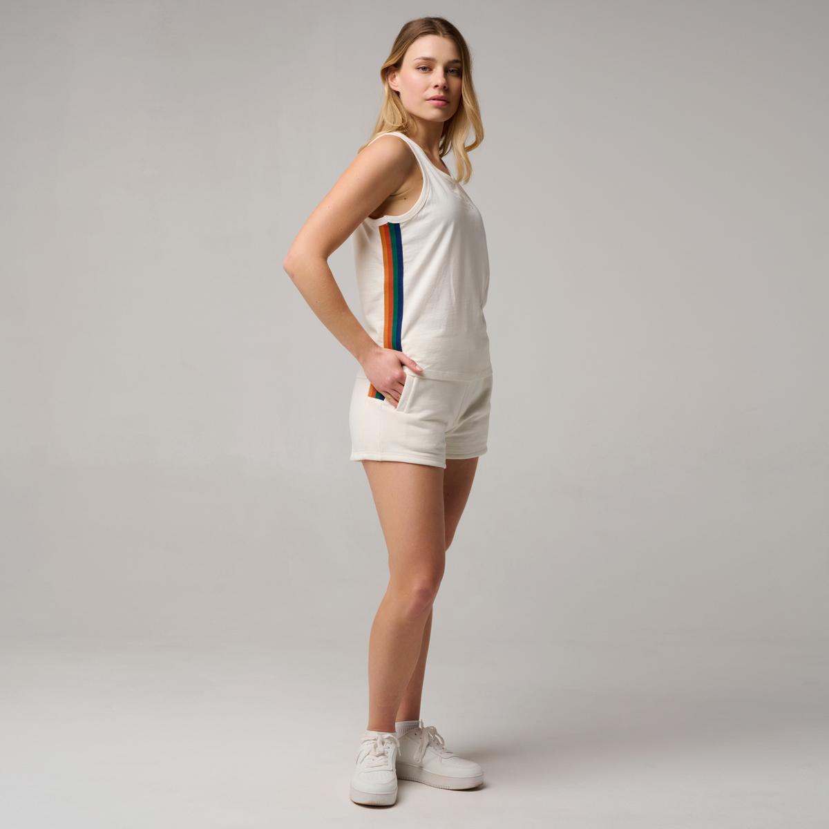 Débardeur Color Lines femme Roland-Garros - Ecru 3/5