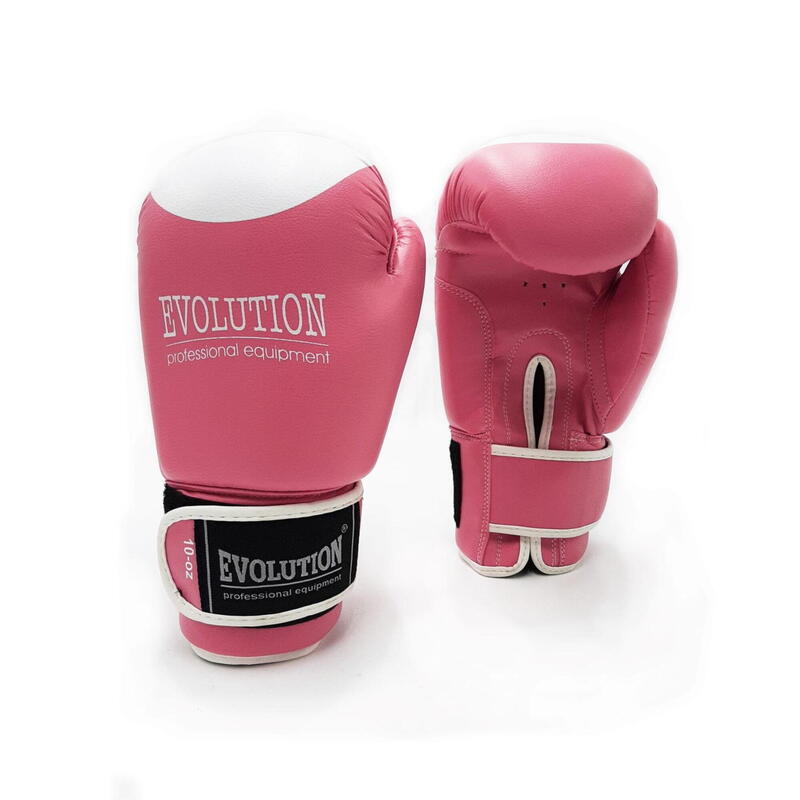 Rękawice bokserskie Evolution Professional Equipment Pro Pink