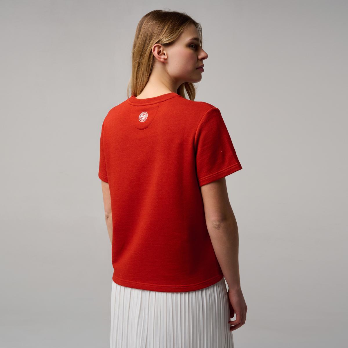 T-shirt Heritage col v femme Roland-Garros - Terre battue 4/5