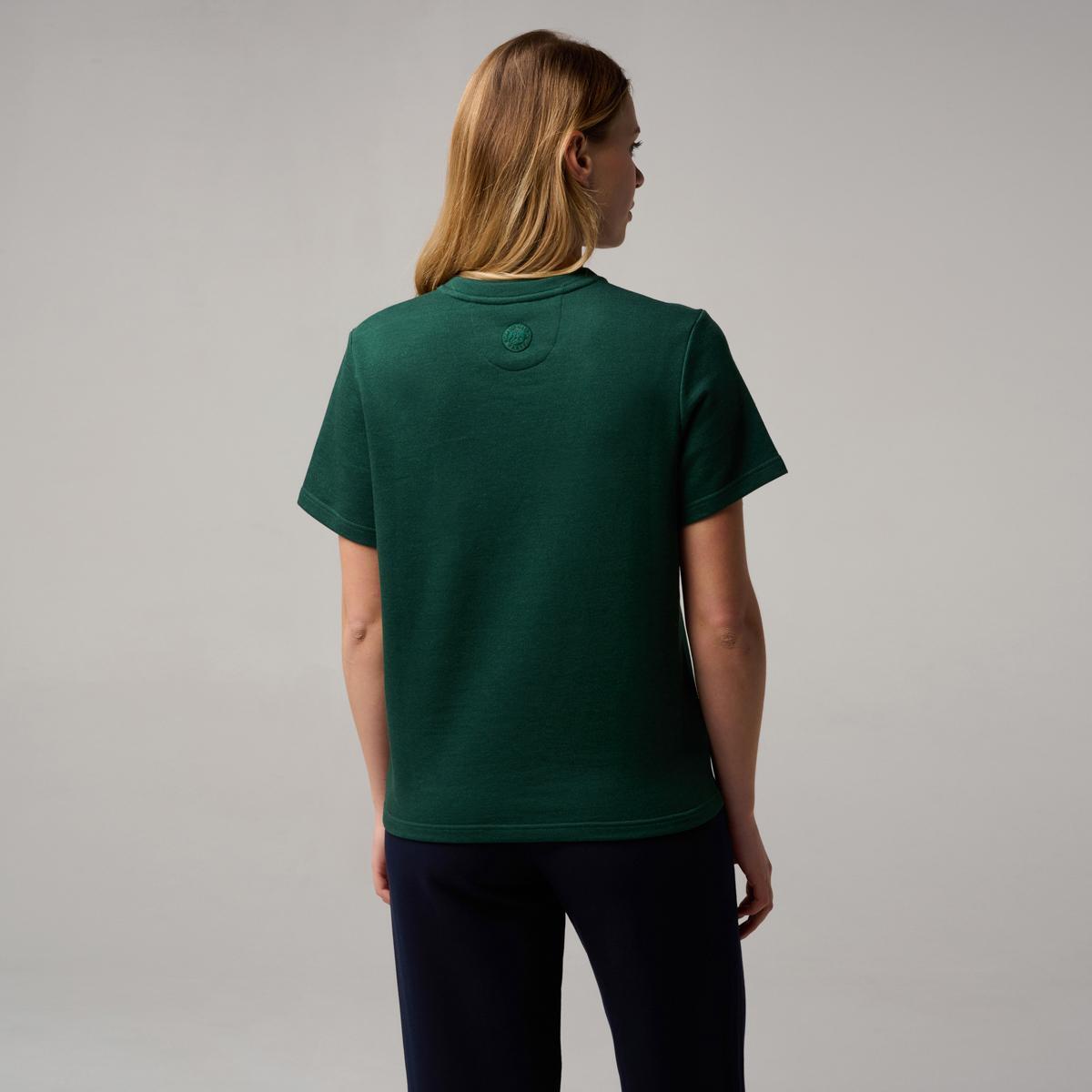 T-shirt Heritage col v femme Roland-Garros - Vert 4/5