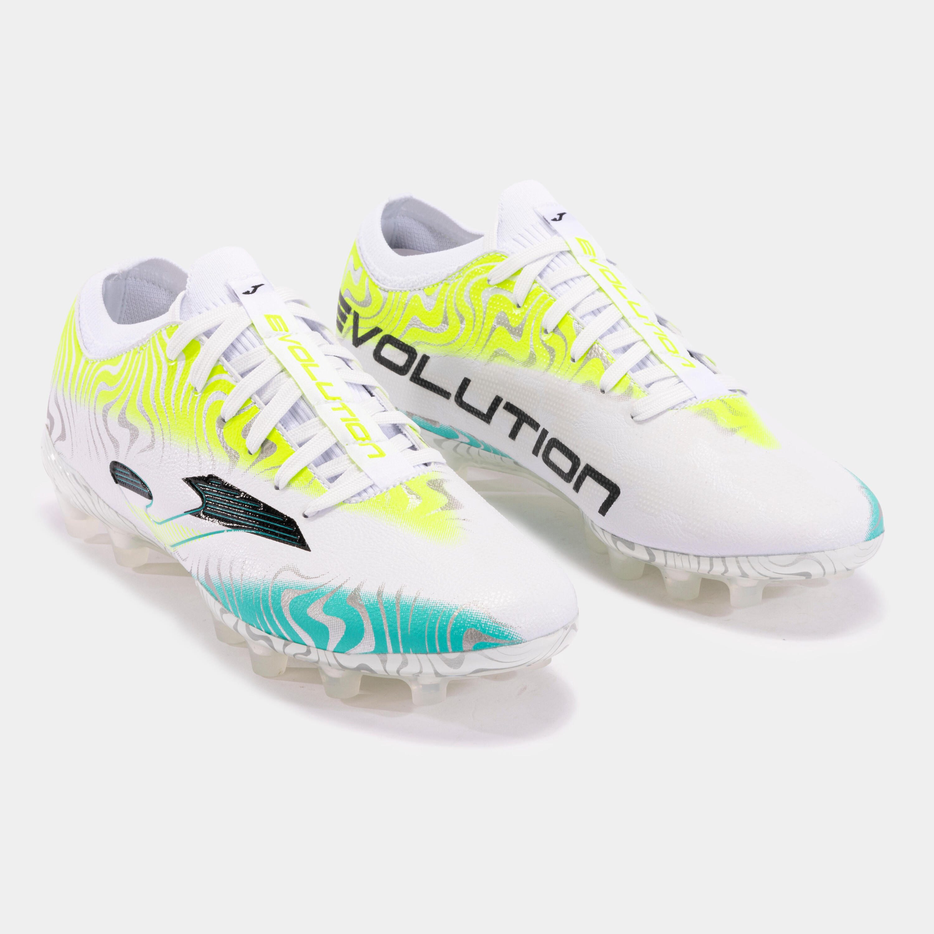 Chaussures Football Football Adulte Joma Evolution Cup 24 FG Blanc 2/5