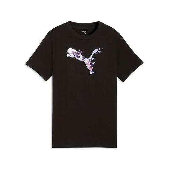 T-Shirt Puma Graphic Floral Cat Tee G Enfant