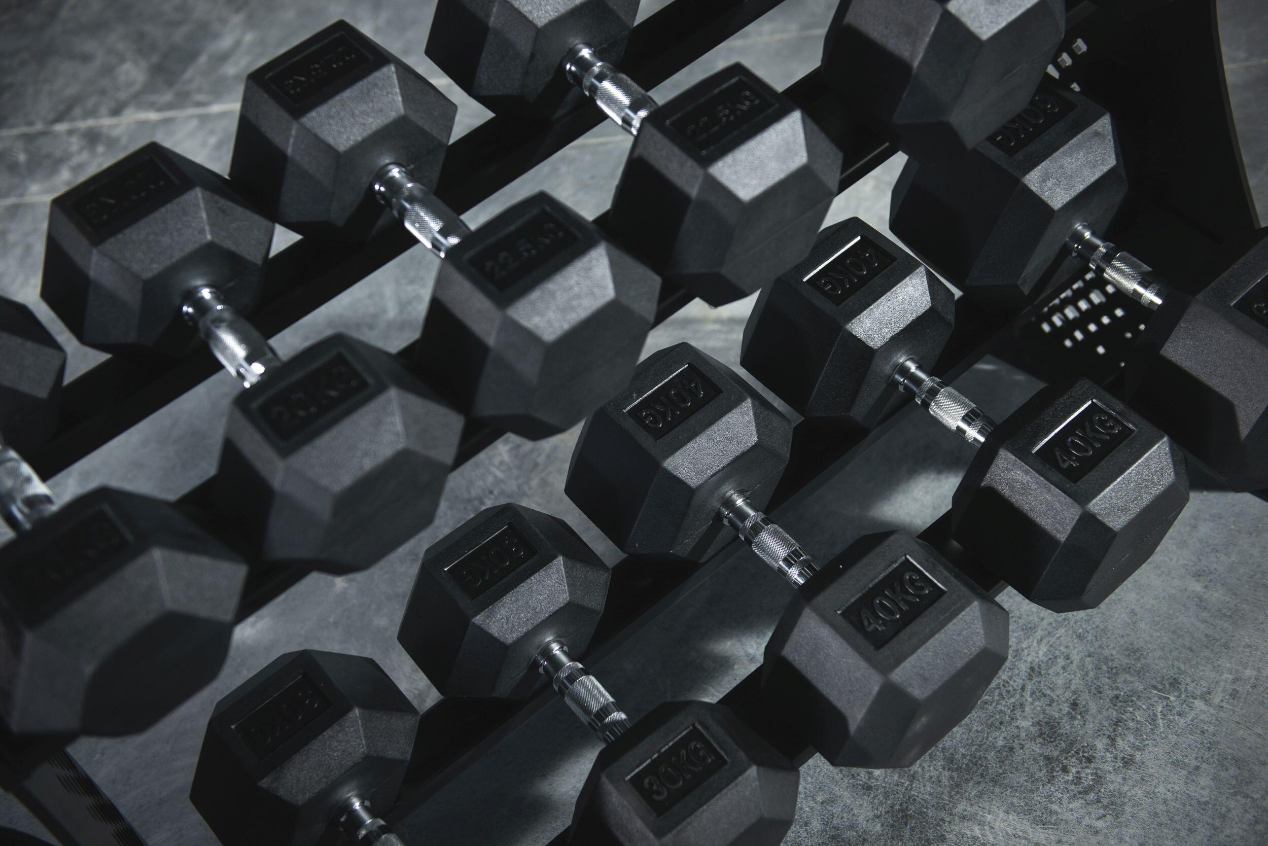 Bauer Fitness HEX rubberen halter 3/5