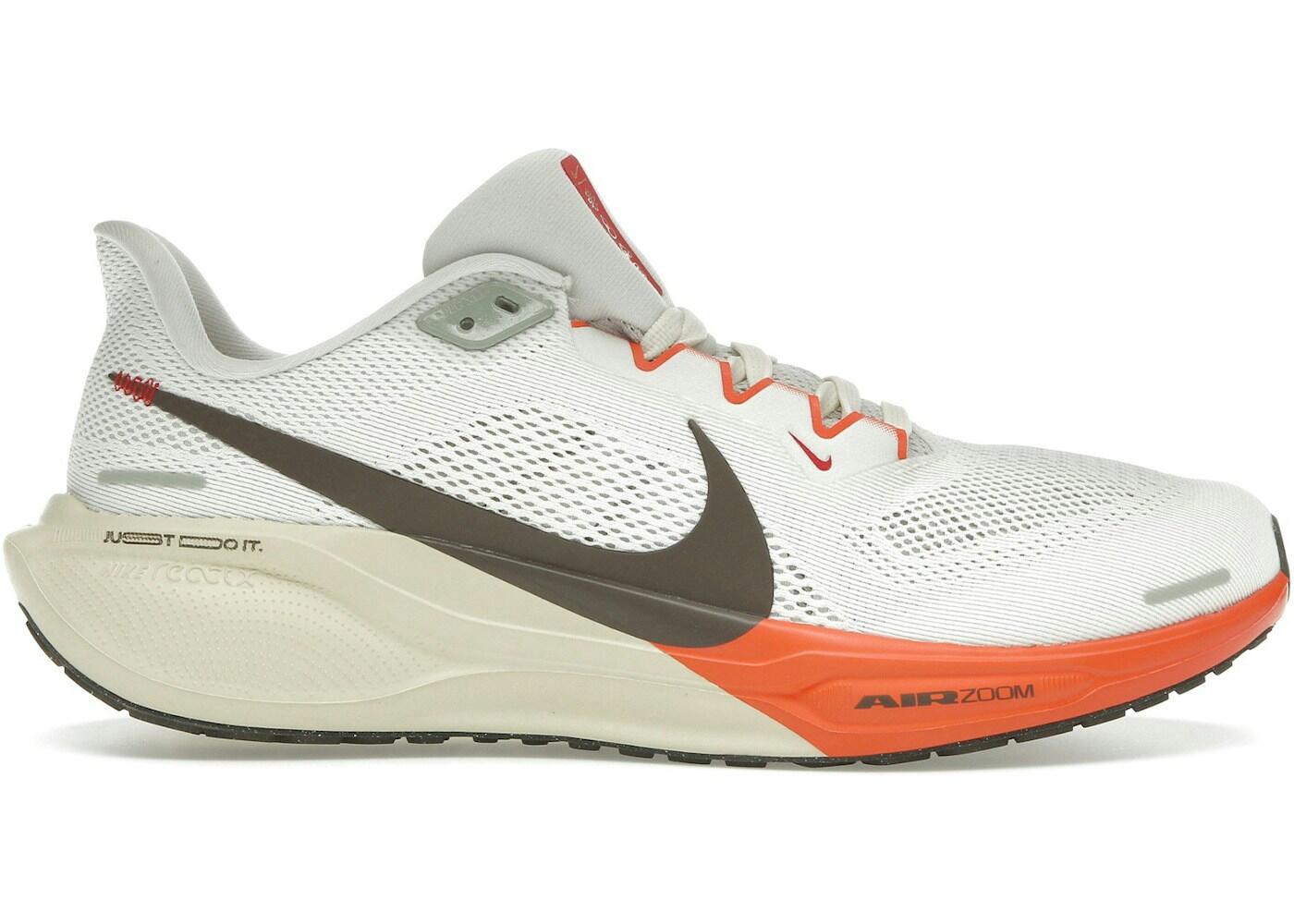 Nike Air Zoom Pegasus 41 - Men's Running Shoe, Sail Light Khaki Safety Orange 2/2