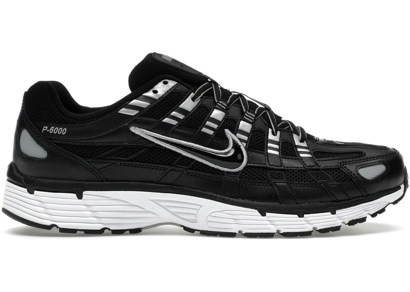 Nike P-6000 Black White Metallic Silver 2/2